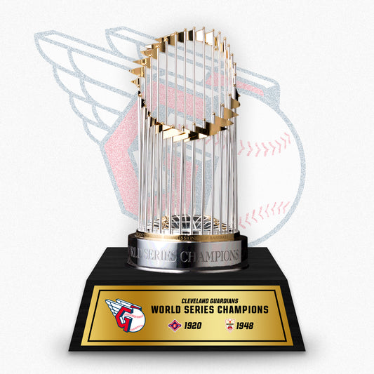 [MLB] Cleveland Cavaliers World Series Commissioner's Trophy 11.8"(30cm) With Wooden Base