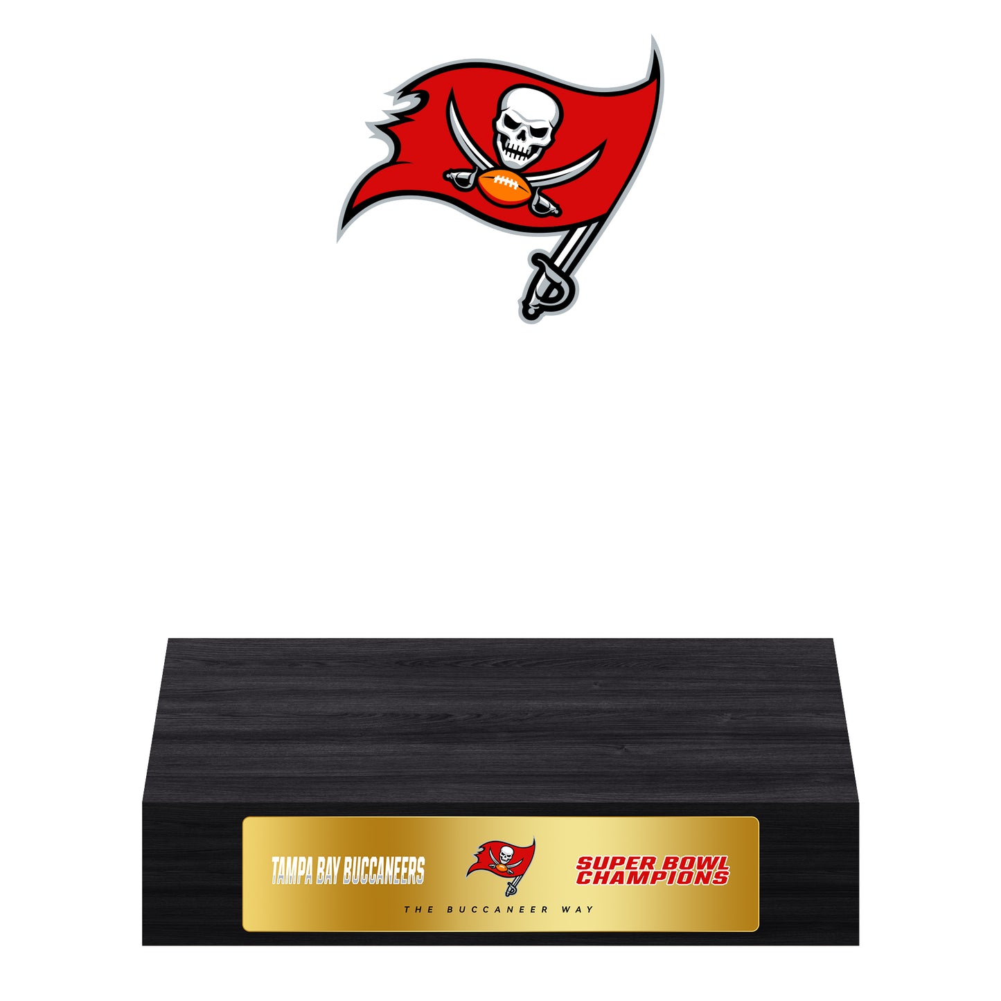 Tampa Bay Buccaneers Super Bowl Championship Trophy Ring Display Case