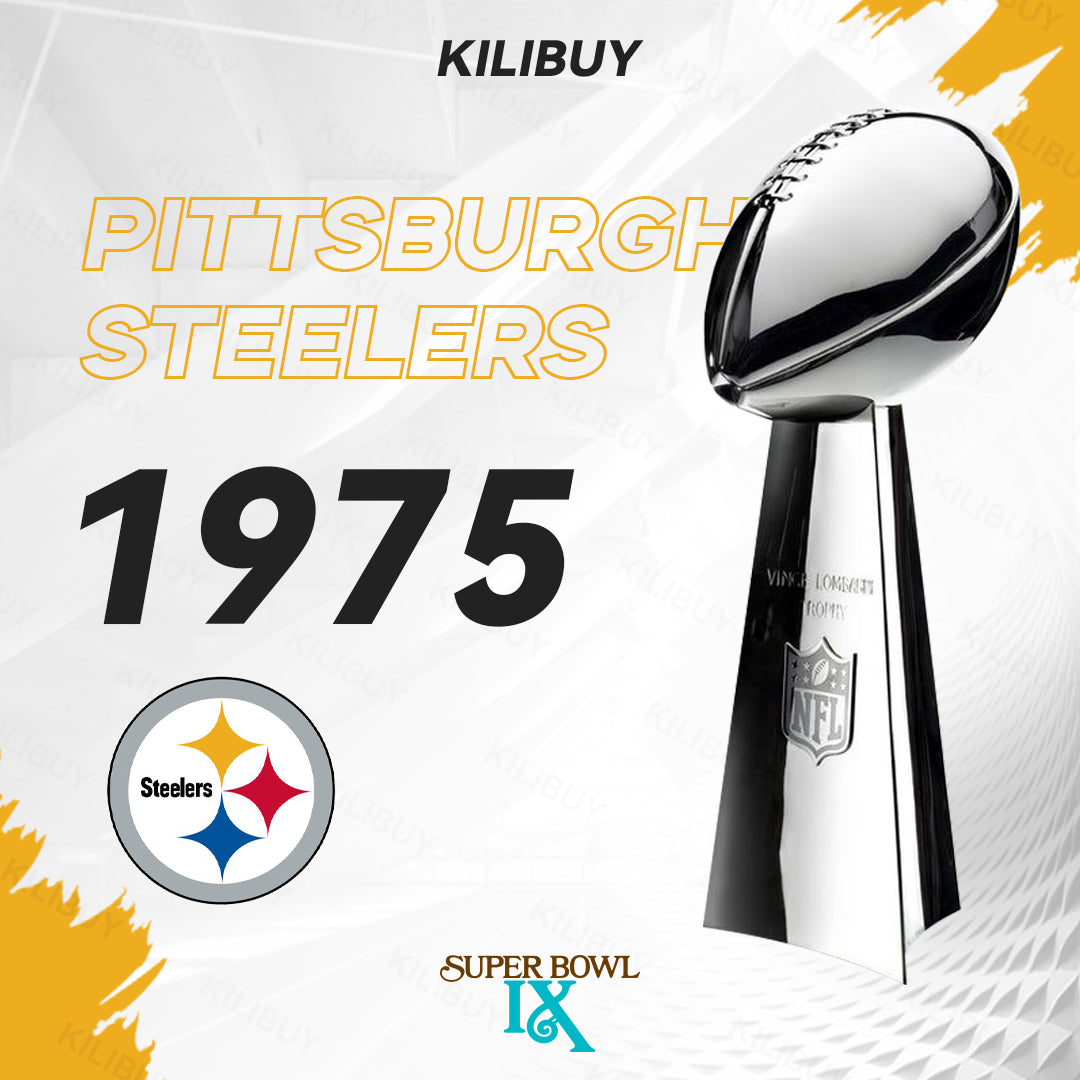 [NFL]1975 Vince Lombardi Trophy, Super Bowl 9, IX Pittsburgh Steelers