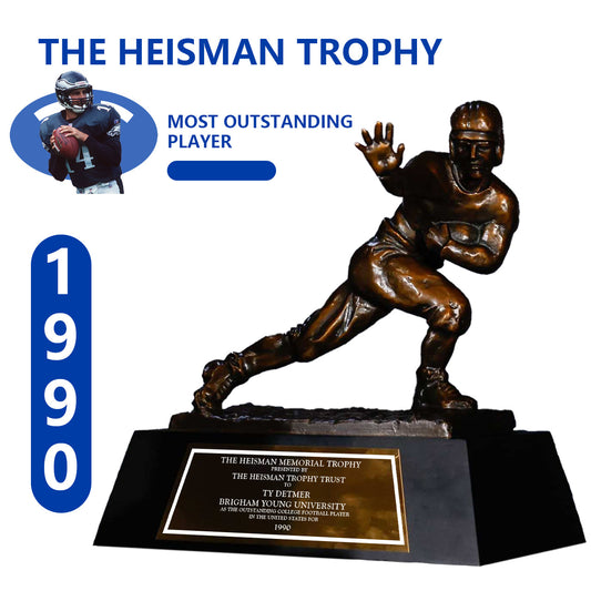 1990 BYU Cougars Ty Hubert Detmer Howard Torretta Heisman Trophy