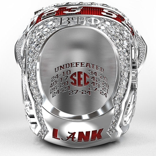 2023 Alabama Crimson Tide NCAA SEC Championship Ring-Official Version