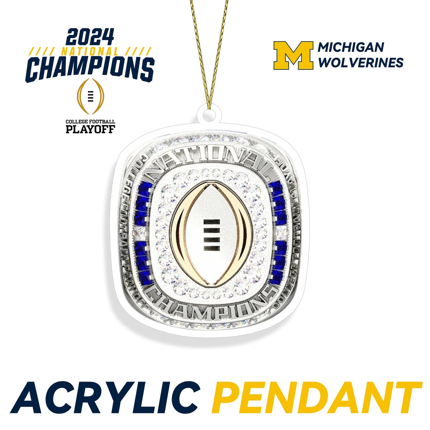 2023 Michigan Wolverines Keychain & Pendants