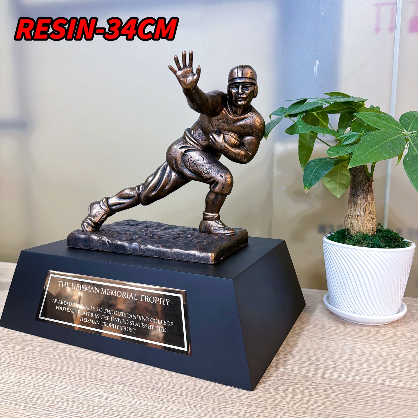 [Resin Version ]NCAA Heisman Trophy 2 Sizes Support Customization