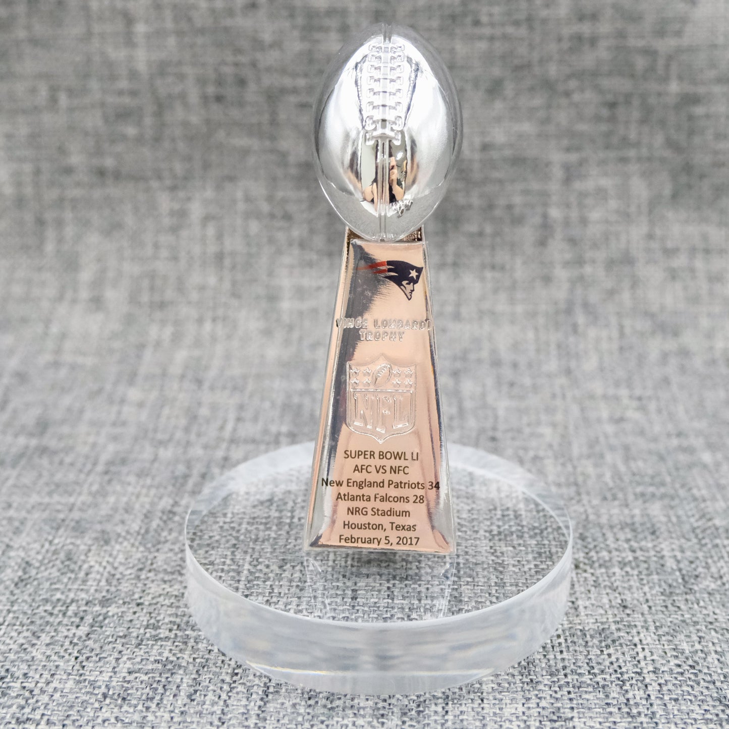 New England Patriots Super Bowl Trophy Team Logo