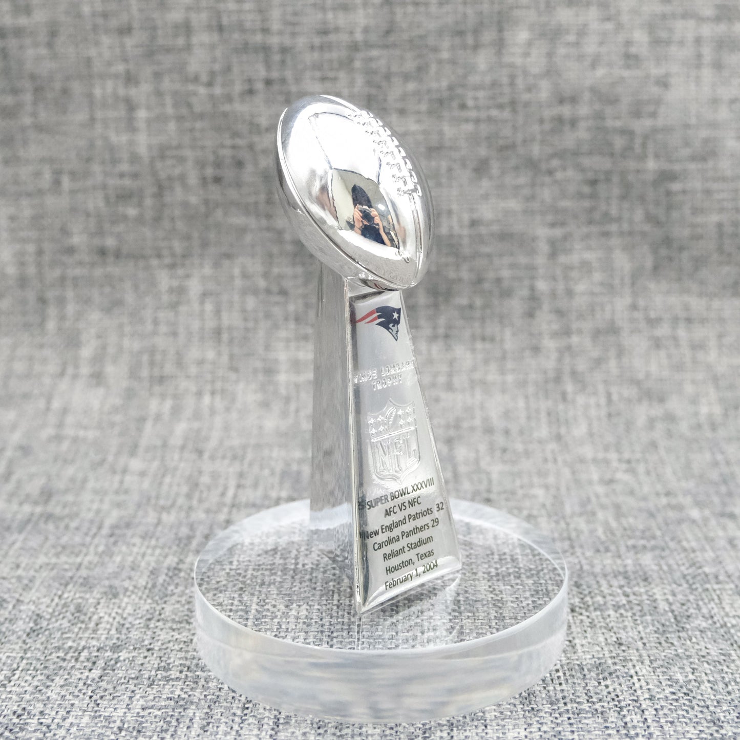 New England Patriots Super Bowl Trophy Team Logo