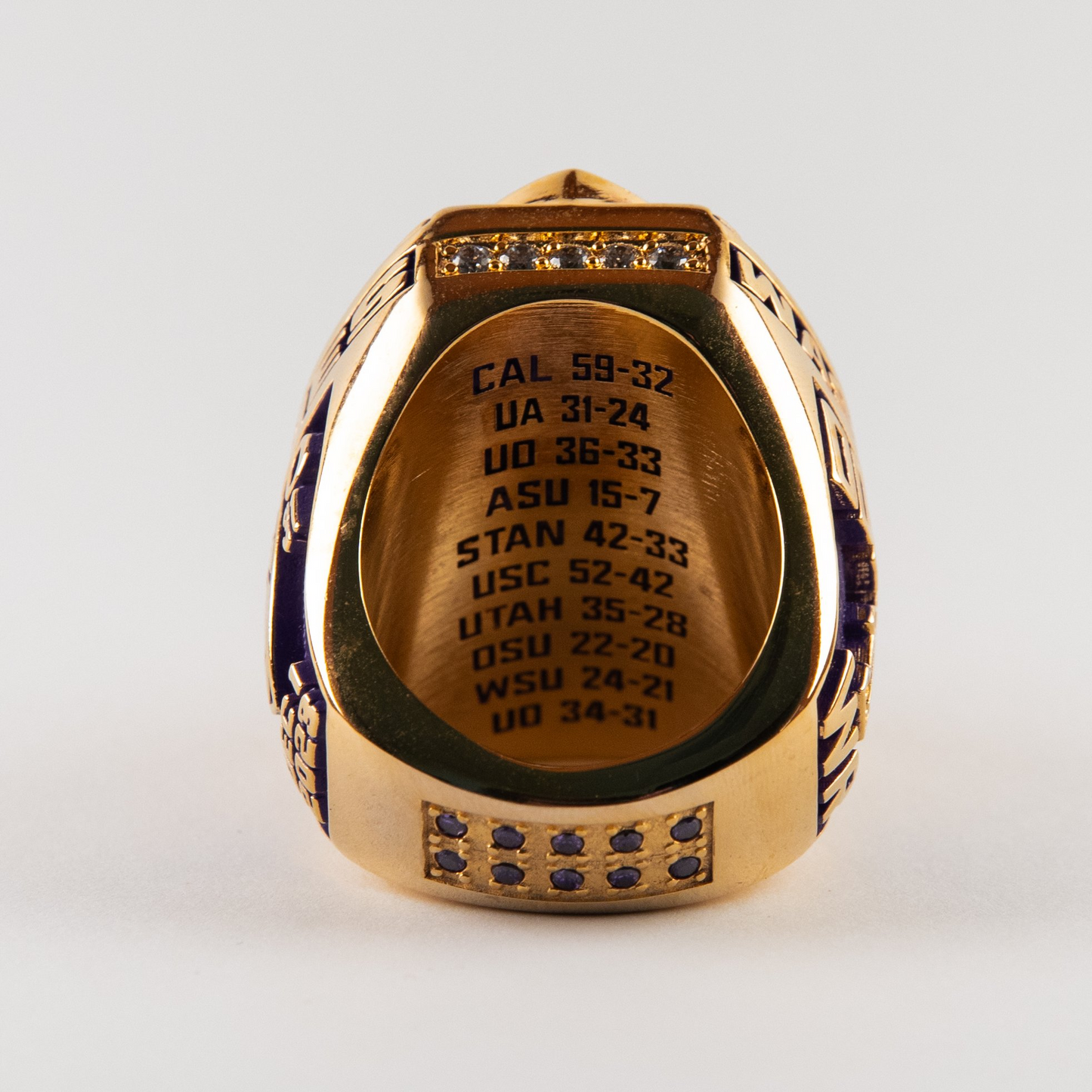 2023 Washington Huskies Pac-12 Championship Ring-Official Edition