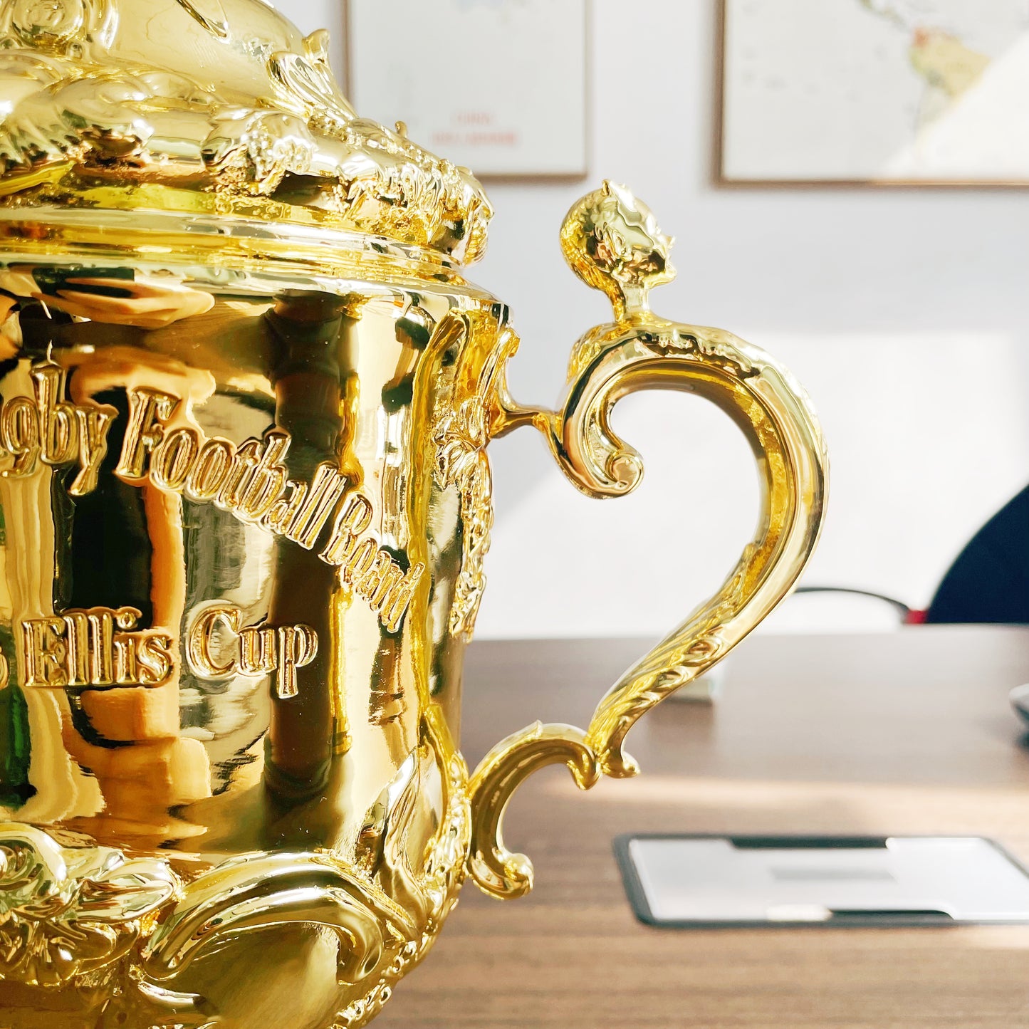 [Metal Version]The Webb Ellis Cup Rugby World Cup Champions Trophy Metal 38cm  Ship On About 4th Nov