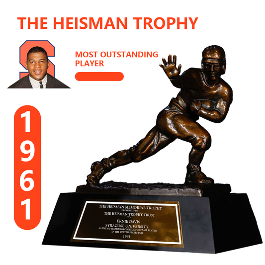 1961 Syracuse Orangemen Ernie Davis NCAA Heisman Trophy