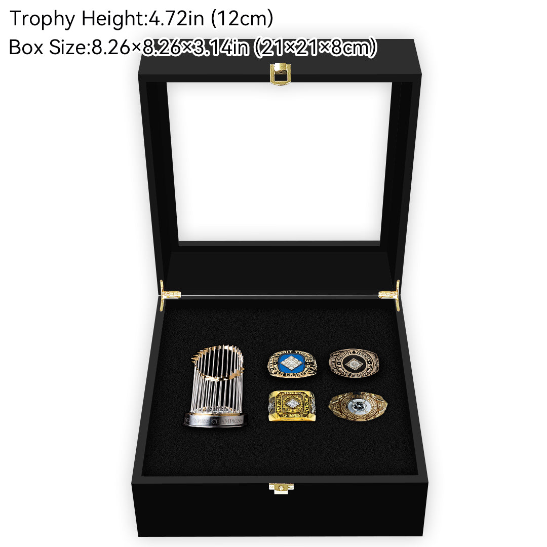 Detroit Tiger MLB Trophy And Ring Box