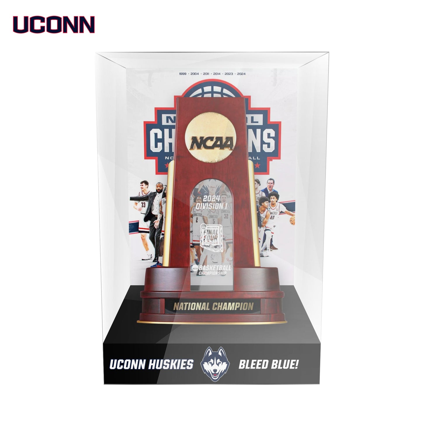 2008-2024 NCAA Basketball With Acrylic Case 12cm/4.7in height