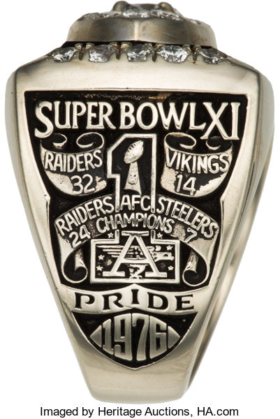 1976 Oakland Raiders Super Bowl Championship Ring