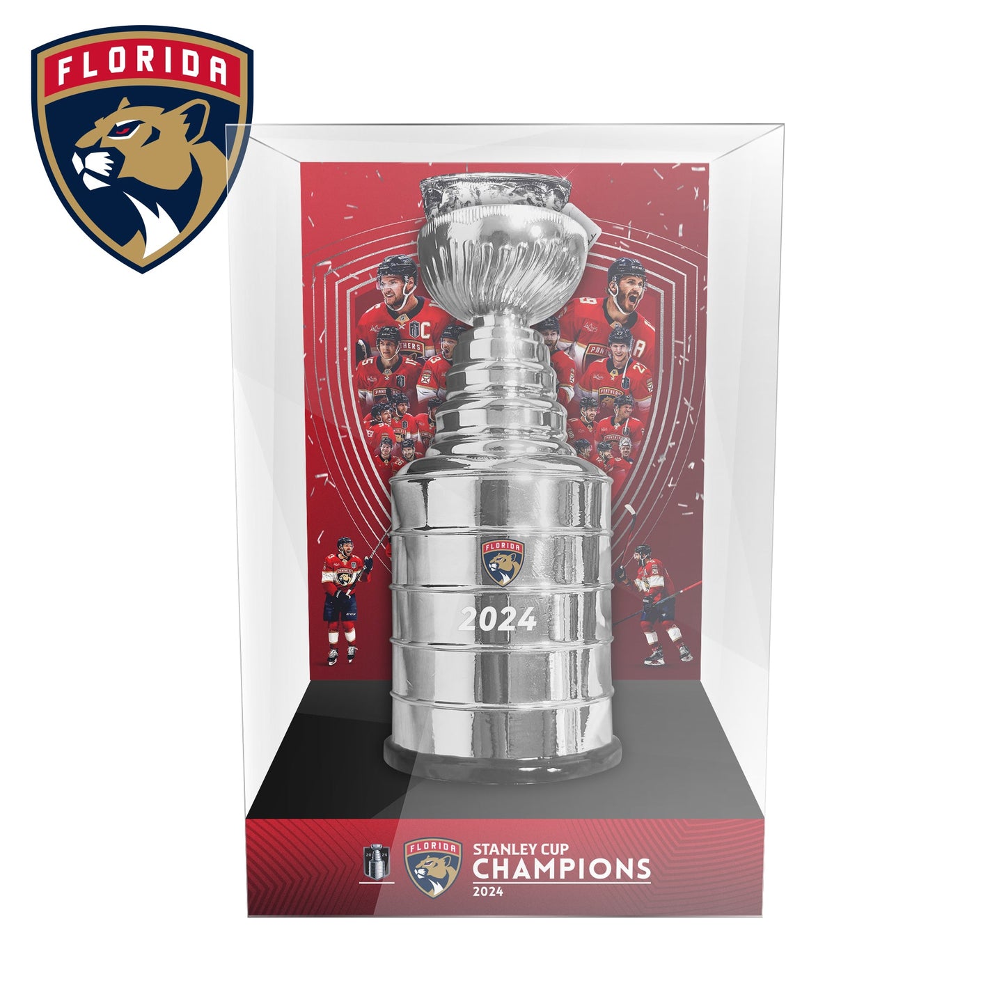 Florida Panthers NHL Stanley Cup Trophy With Acrylic Case 10cm/3.9in Height