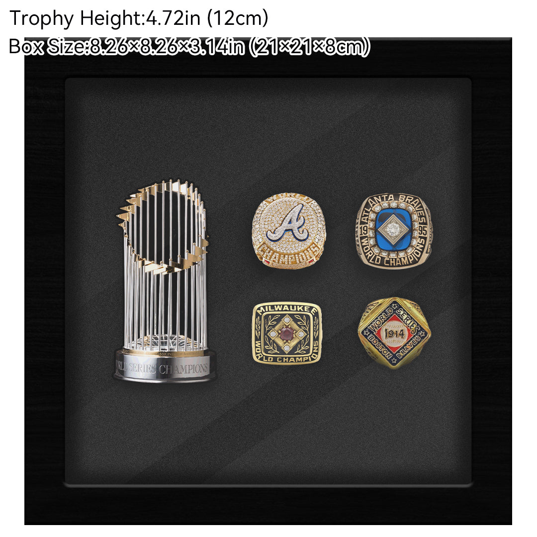 Atlanta Braves MLB Trophy And Ring Box