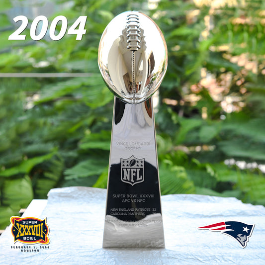 [NFL]2004 Vince Lombardi Trophy, Super Bowl 38, XXXVIII New England Patriots