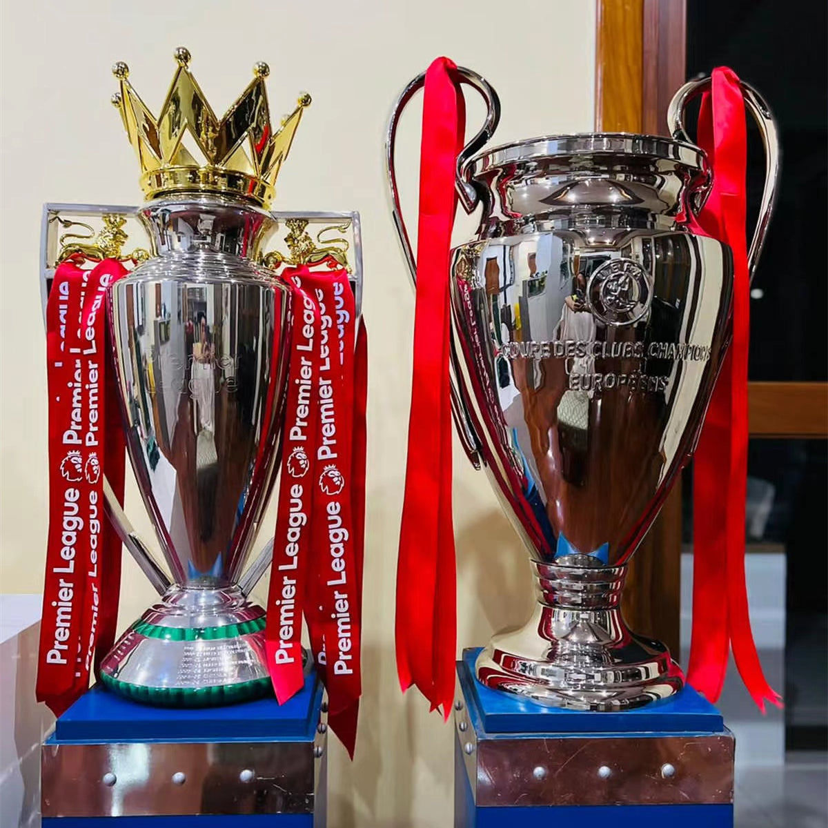 [Metal Version]Premier League Trophy (Indicate what ribbon you want)