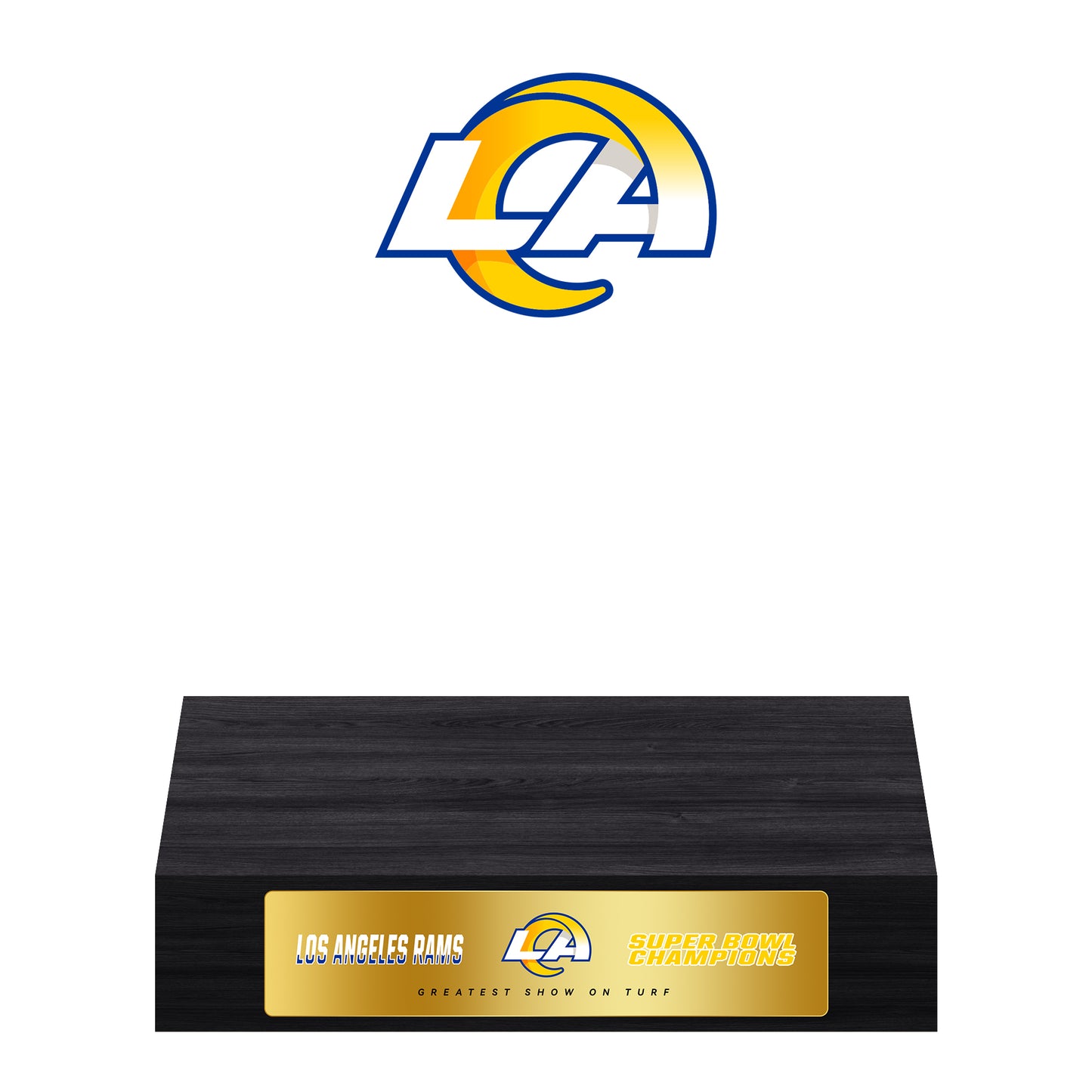 Los Angeles Rams Super Bowl Championship Trophy Ring Display Case