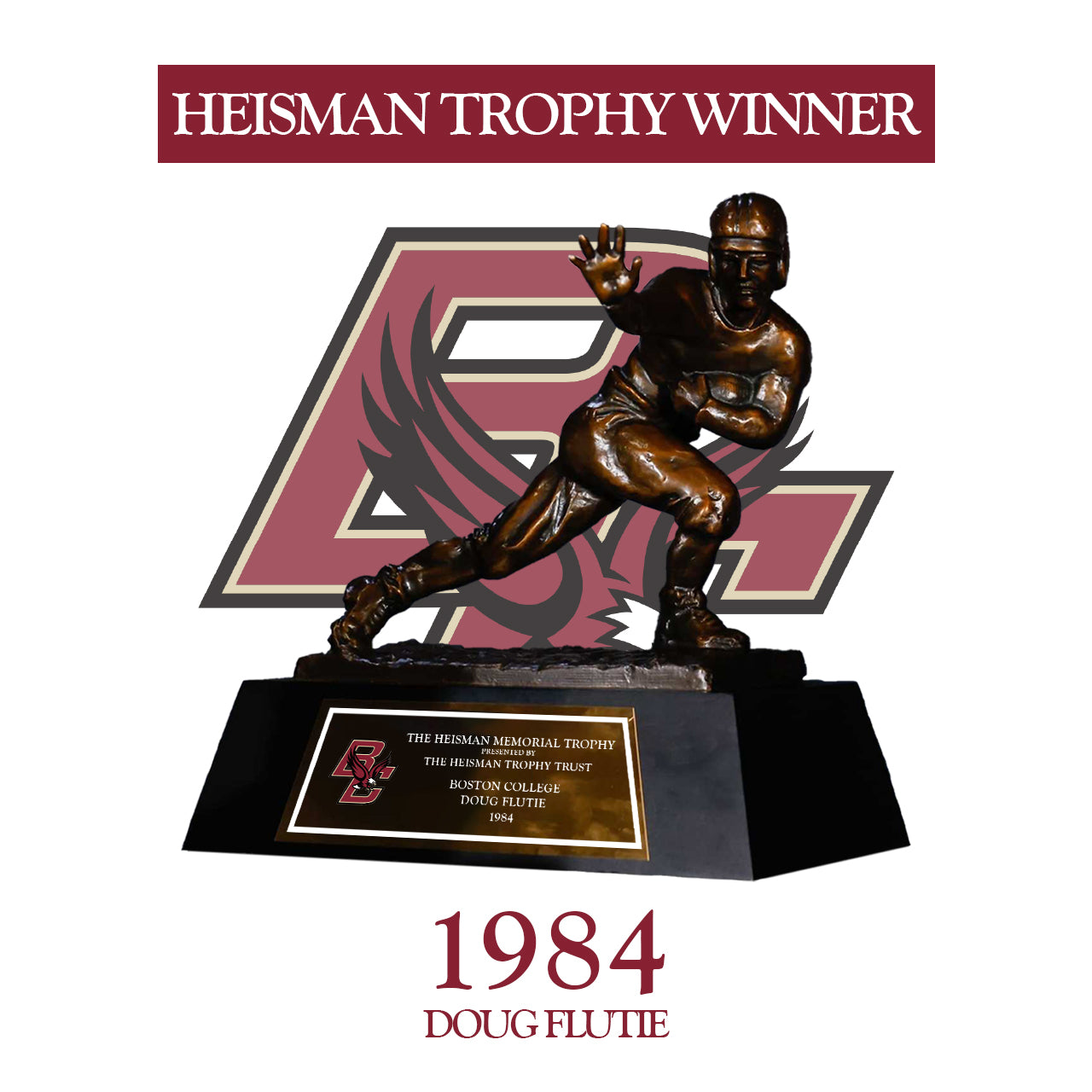 Boston College 1984 Doug Flutie NCAA Heisman Trophy