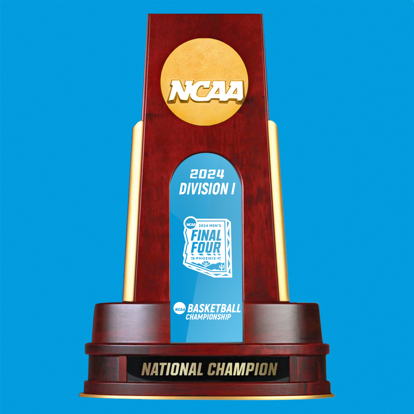 2024 NCAA Division I Men's Basketball National Championship Trophy