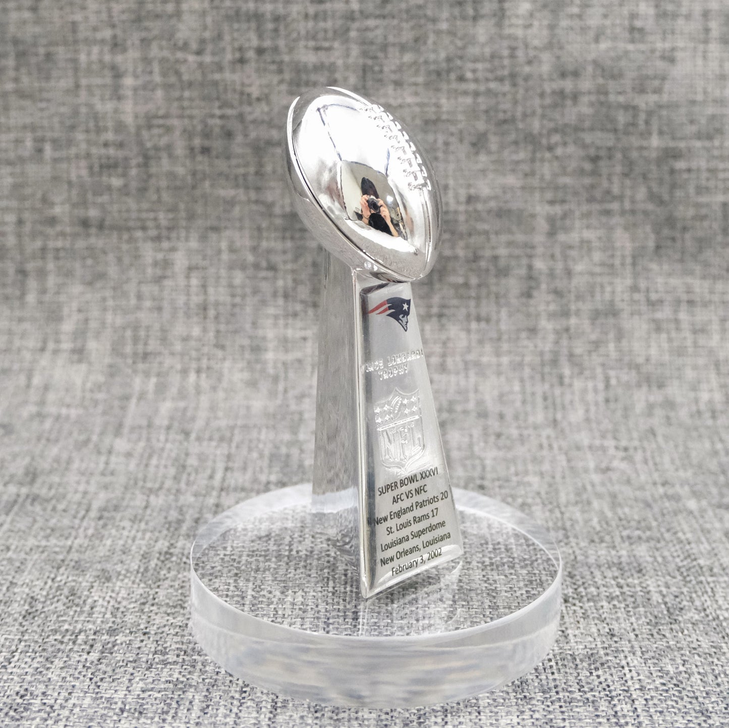 New England Patriots Super Bowl Trophy Team Logo