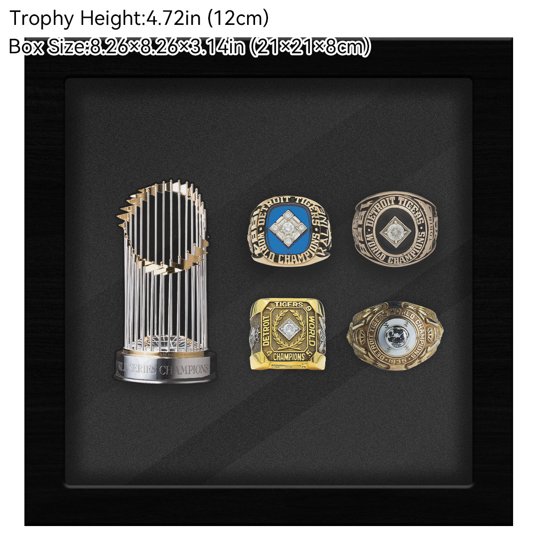 Detroit Tiger MLB Trophy And Ring Box