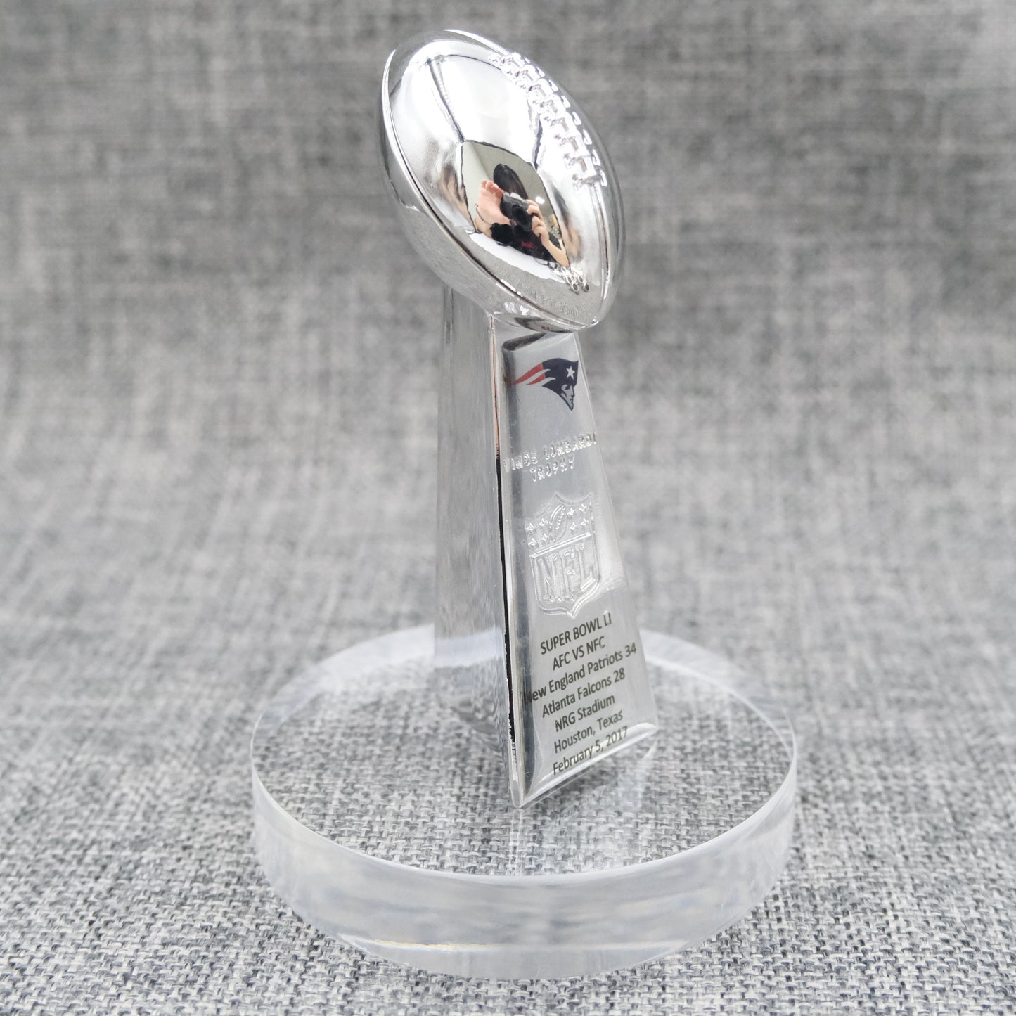 New England Patriots Super Bowl Trophy Team Logo