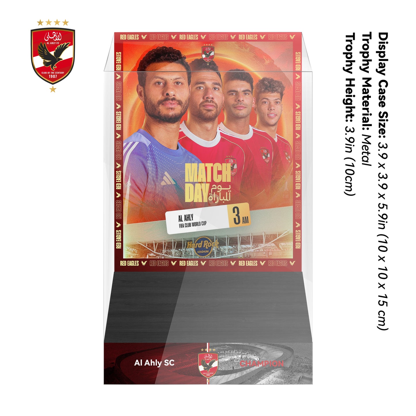 Al Ahly SC 2025 FIFA Club World Cup Trophy Display Case