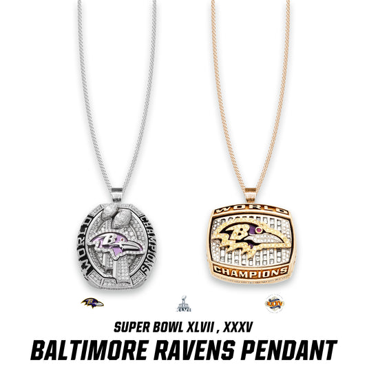 Baltimore Ravens Super Bowl XLVII , XXXV  Pendant