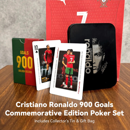 Cristiano Ronaldo's 900 Career Goals Commemorative Collection Poker Cards Collectible Cards