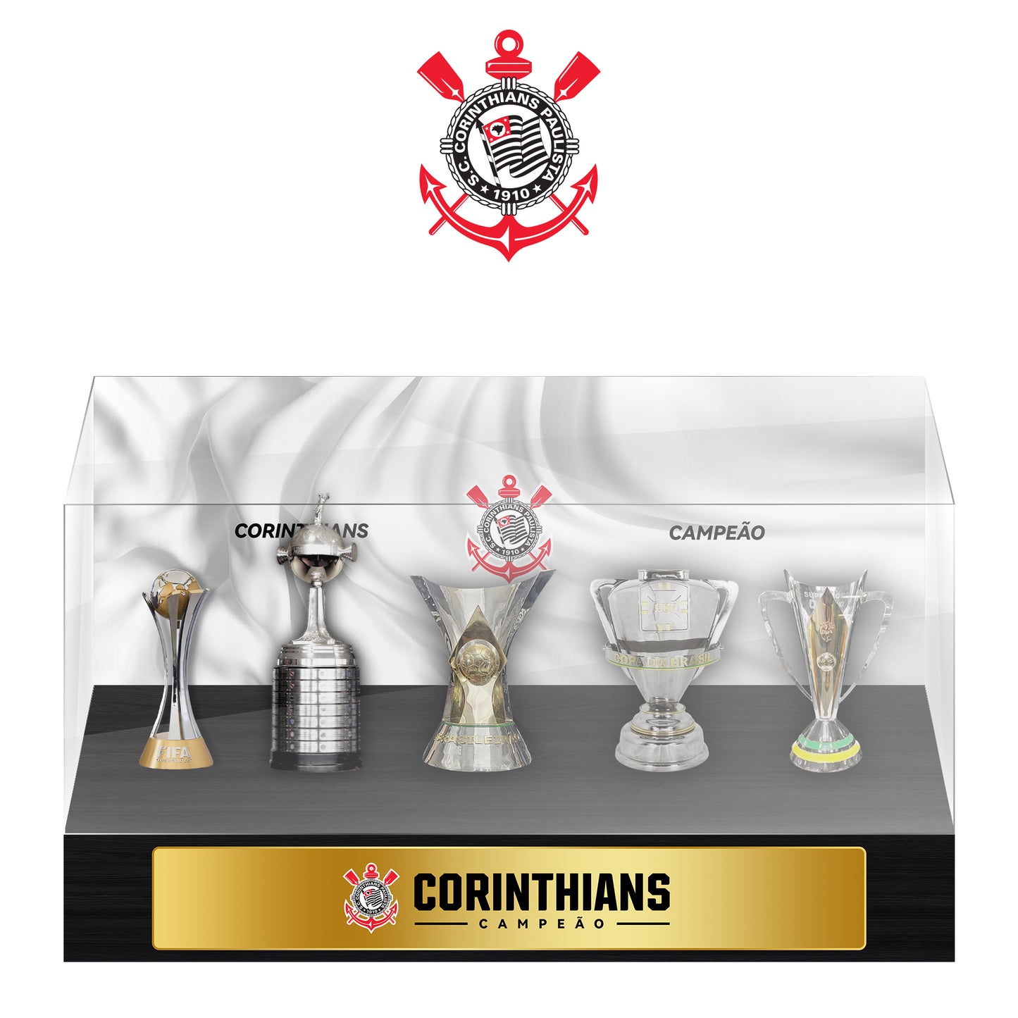 Corinthians Championship Trophy Display Case