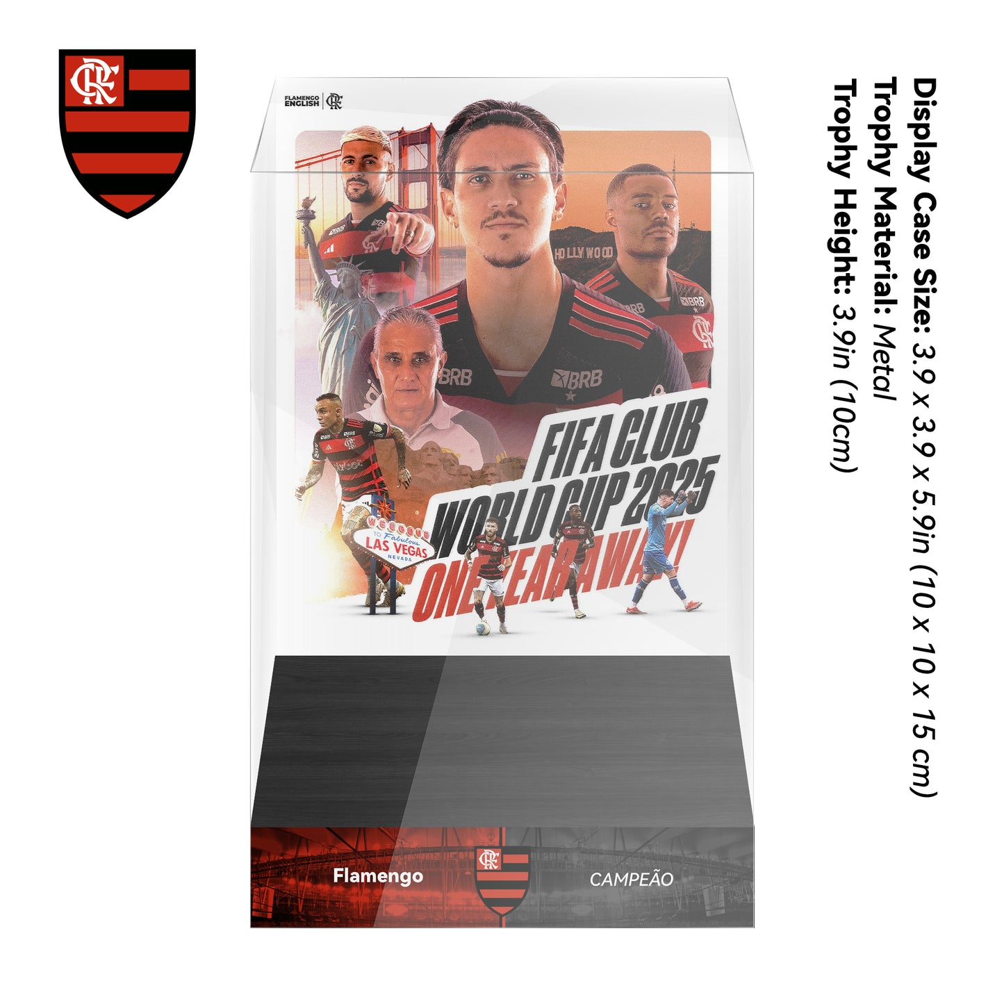 Flamengo 2025 FIFA Club World Cup Trophy Display Case