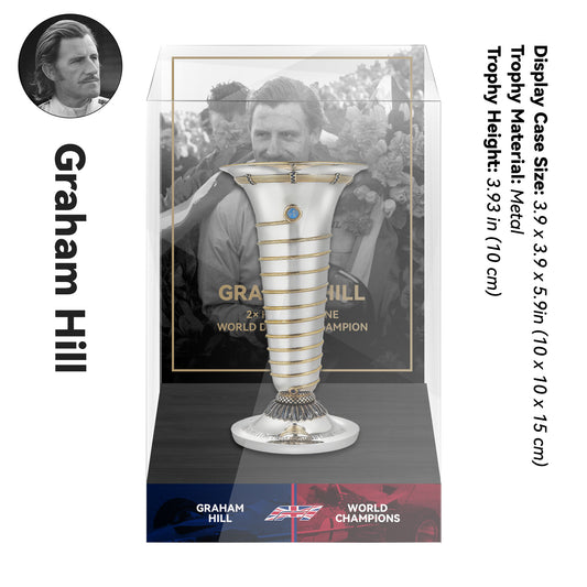 Graham Hill Formula One World Drivers' Champions Trophy Display Case