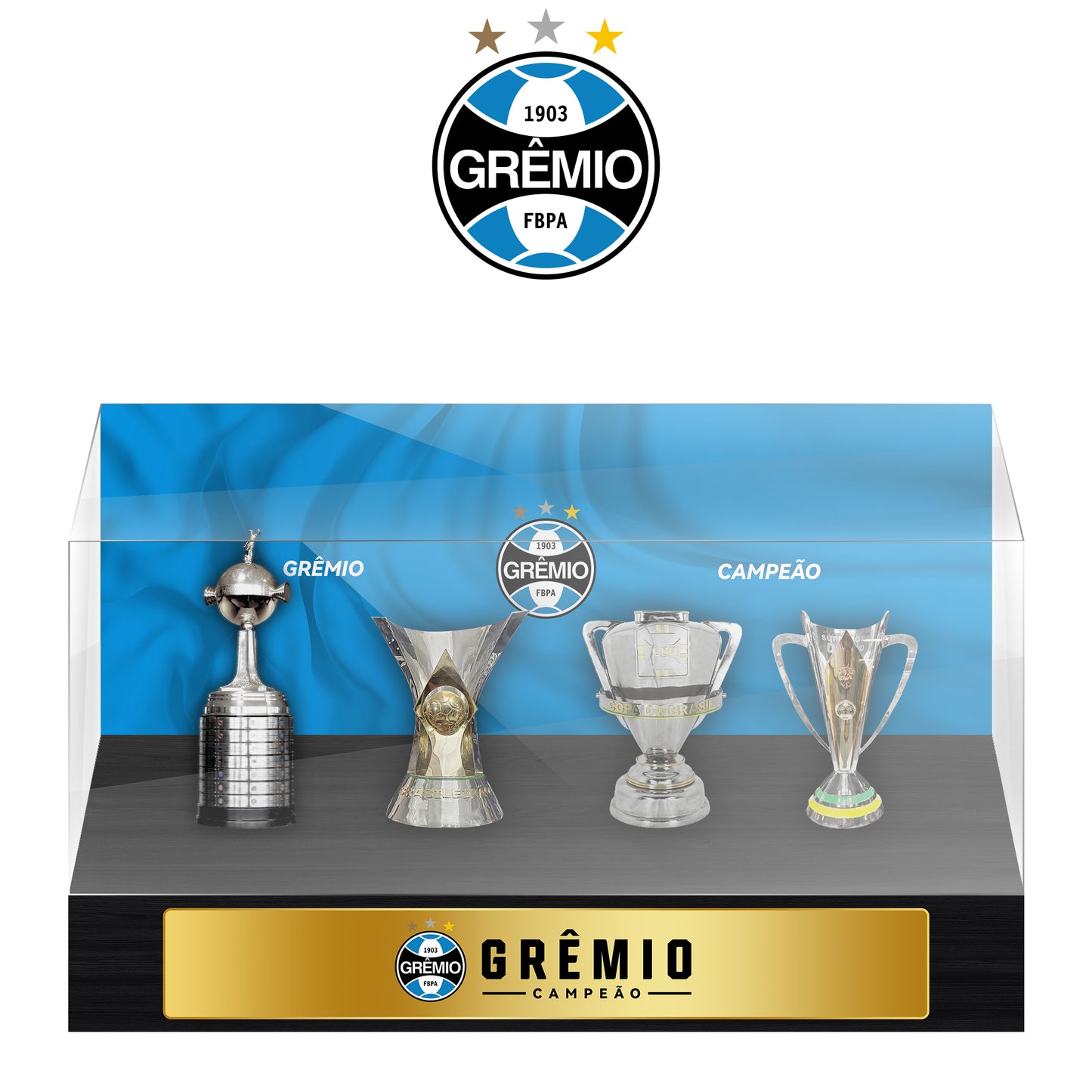 Grêmio Championship Trophy Display Case