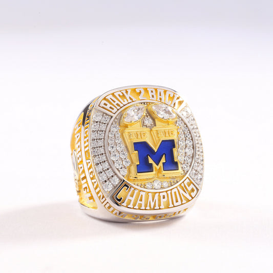 2023 Michigan Wolverines Mich-Again Back 2 Back Championship Ring - Ultra Premium Series