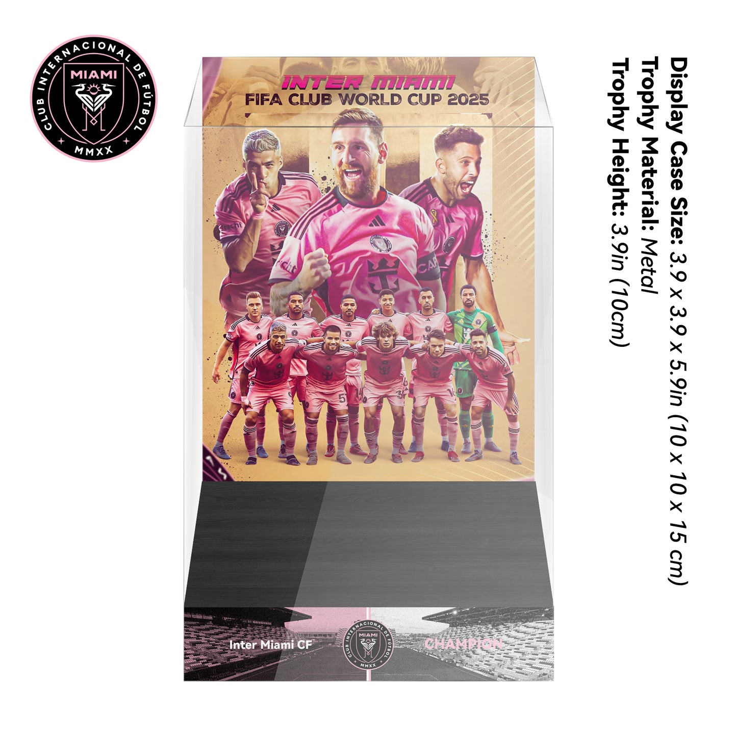 Inter Miami CF 2025 FIFA Club World Cup Trophy Display Case