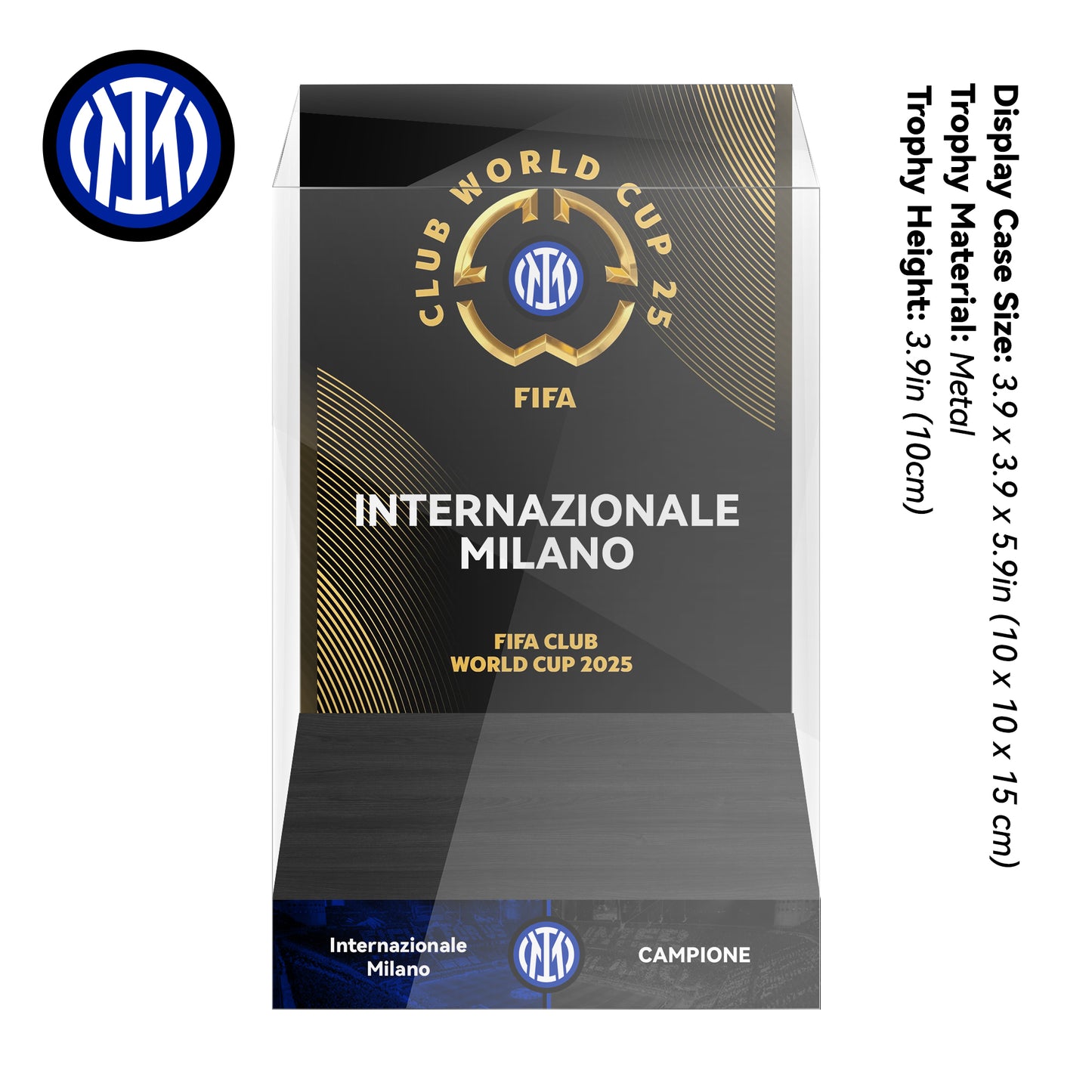 Inter Milan 2025 FIFA Club World Cup Trophy Display Case