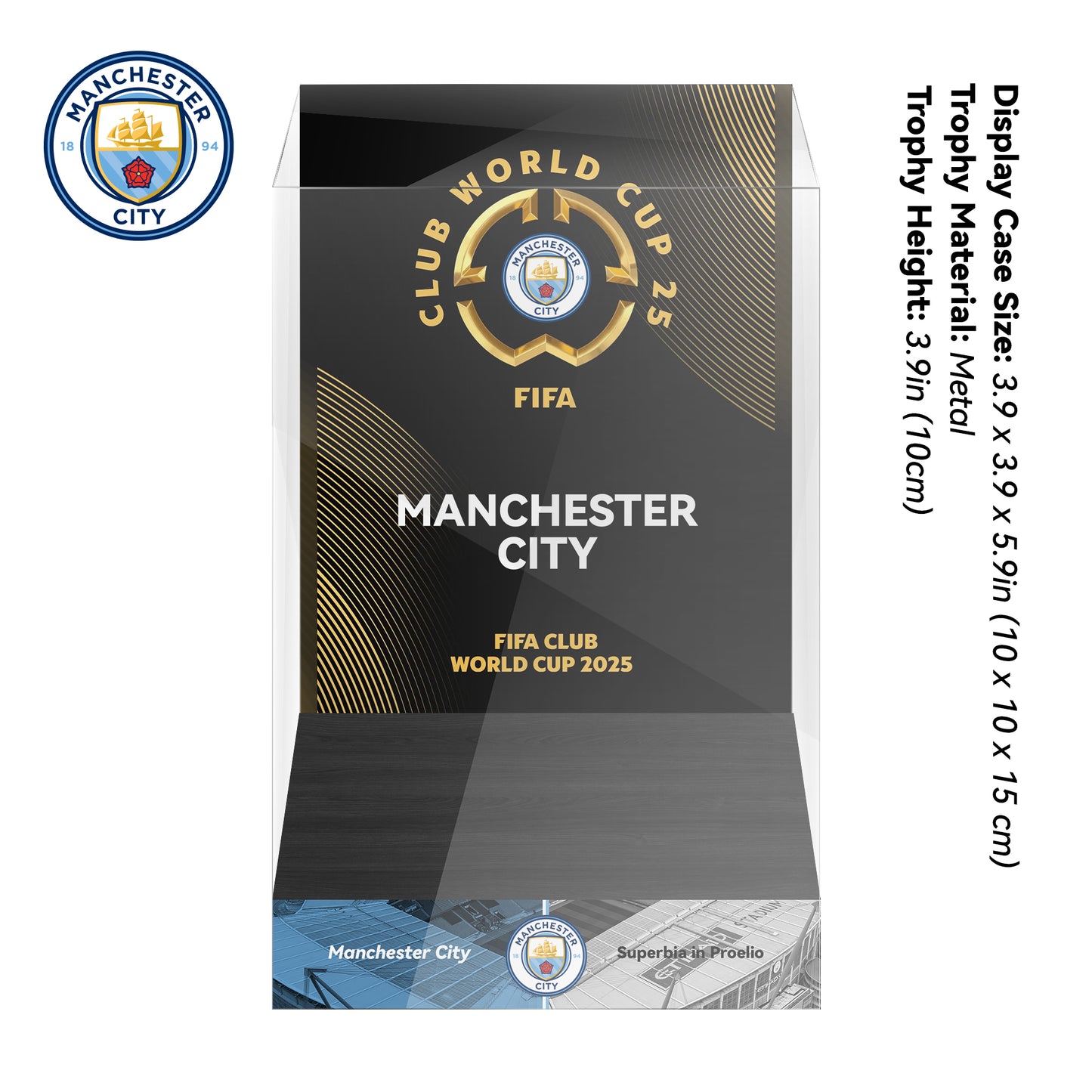 Manchester City 2025 FIFA Club World Cup Trophy Display Case