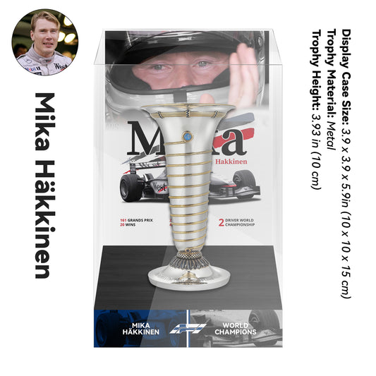 Mika Häkkinen Formula One World Drivers' Champions Trophy Display Case
