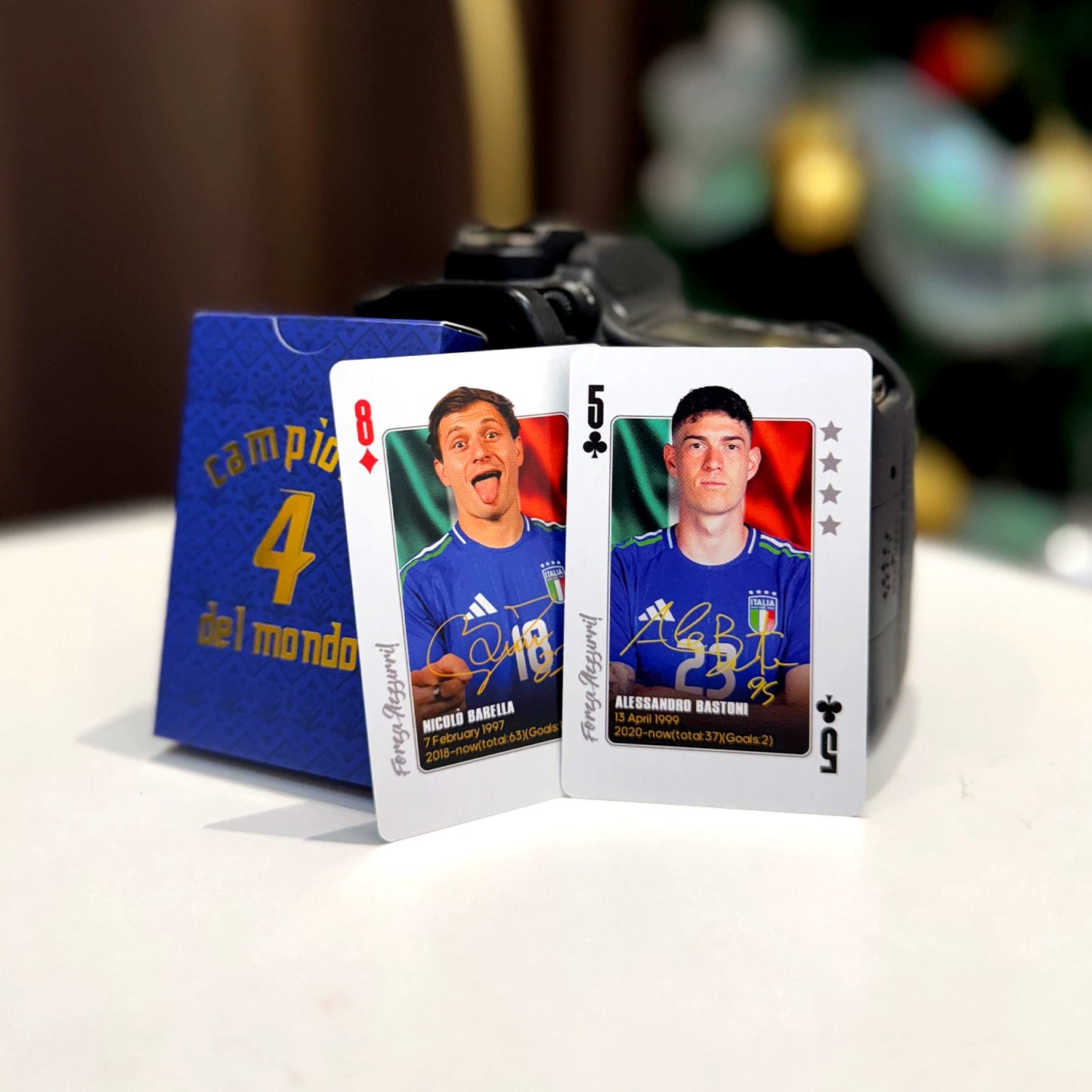 Italy Legendary Footballers Commemorative Collection Poker Cards