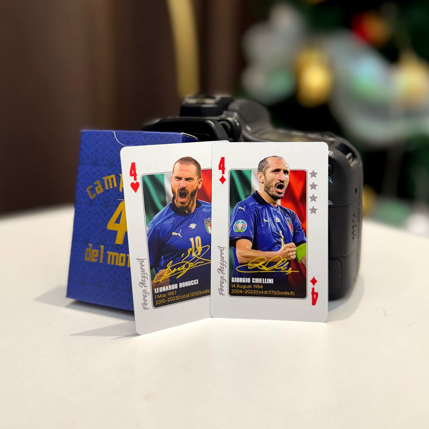Italy Legendary Footballers Commemorative Collection Poker Cards