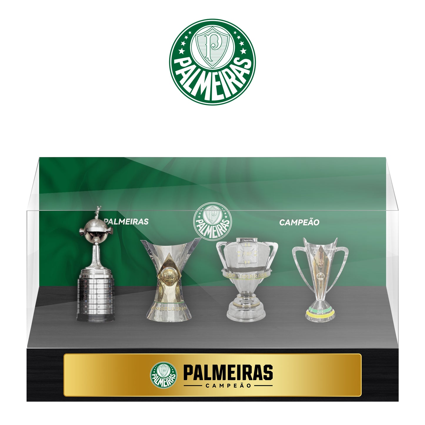 Palmeiras Championship Trophy Display Case