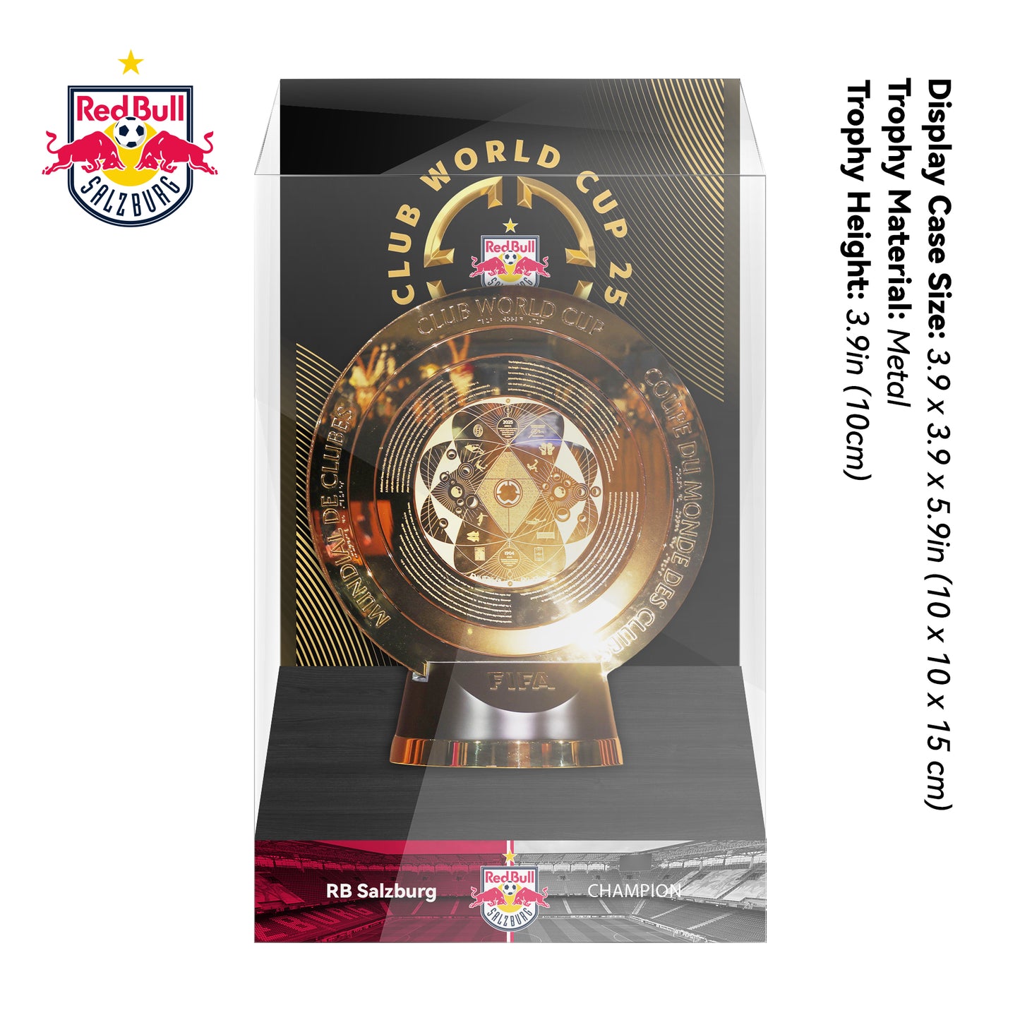 RB Salzburg 2025 FIFA Club World Cup Trophy Display Case