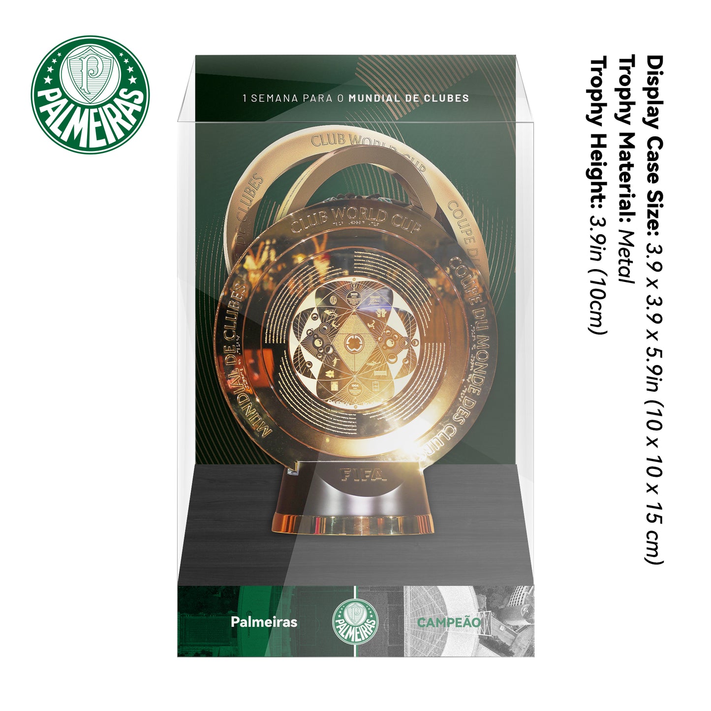SE Palmeiras 2025 FIFA Club World Cup Trophy Display Case