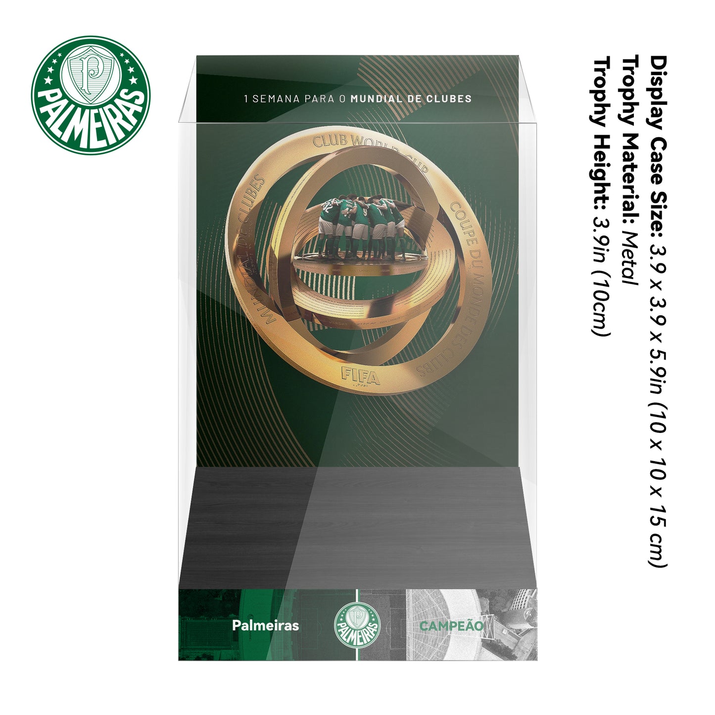 SE Palmeiras 2025 FIFA Club World Cup Trophy Display Case