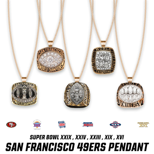 San Francisco 49ers Super Bowl XXIX , XXIV , XXIII , XIX , XVI Pendant