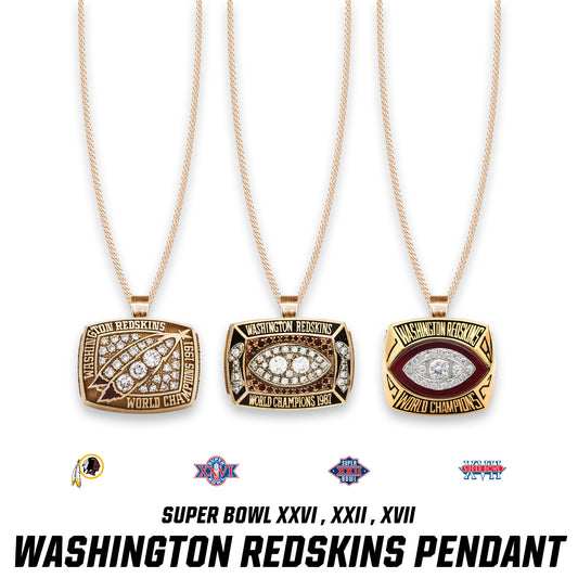 Washington Redskins Super Bowl XXVI , XXII , XVII Pendant