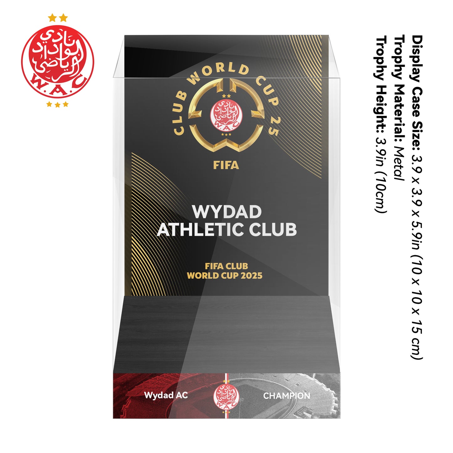 Wydad AC 2025 FIFA Club World Cup Trophy Display Case