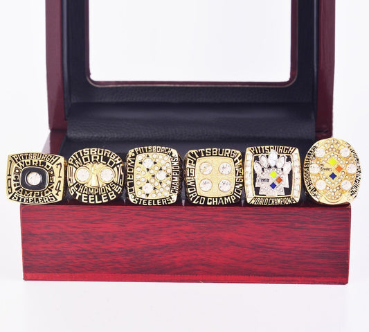 1974-2008 Pittsburgh Steelers Super Bowl Championship Rings Set