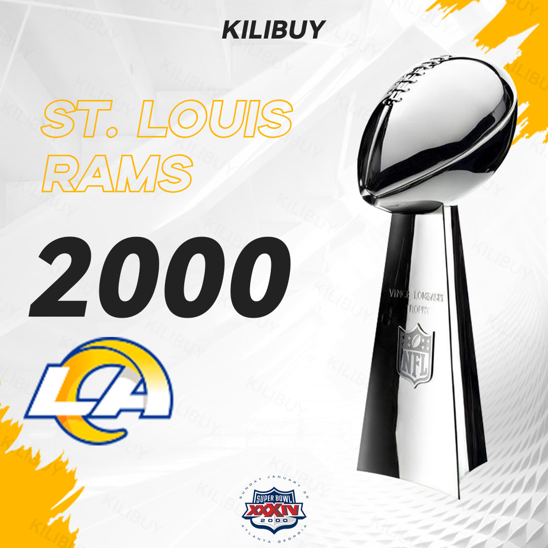 [NFL]2000 Vince Lombardi Trophy, Super Bowl 34, XXXIV St. Louis Rams