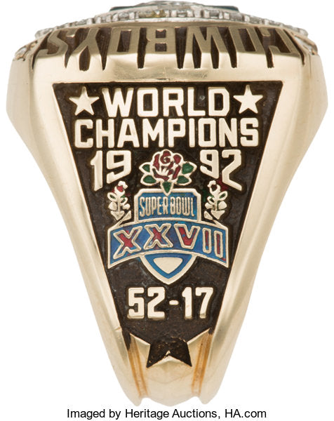1992 Dallas Cowboys Super Bowl Championship Ring