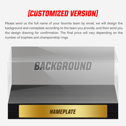 [Customized Version] Championship Trophy and Rings Display Case